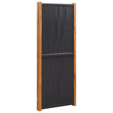 3-Panel Room Divider Black 210x180 cm 319179