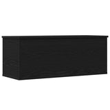 Storage Box Black Oak 90 x 35 x 35 cm Engineered Wood 868713