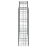 Arched Gabion Baskets 11 pcs 200x50x140/160 cm Galvanised Iron 3146371