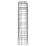 Arched Gabion Baskets 25 pcs 200x50x140/160 cm Galvanised Iron 3146378