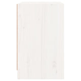 Bedside Cabinet White 40x31x50 cm Solid Pinewood 808125
