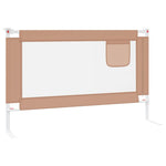 Toddler Safety Bed Rail Taupe 120x25 cm Fabric 10218