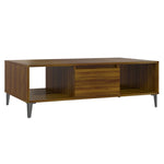 Coffee Table Brown Oak 103.5x60x35 cm Engineered Wood 813181