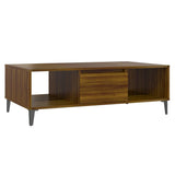 Coffee Table Brown Oak 103.5x60x35 cm Engineered Wood 813181