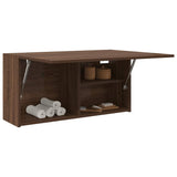 Bathroom Wall Cabinet Brown Oak 80x25x40 cm Engineered Wood 860091