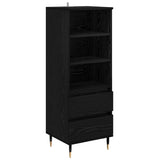 Highboard Black Oak 40 x 36 x 110 cm Engineered Wood 882734