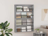 Magazine Rack 2 pcs Grey Sonoma 80 x 12 x 70 cm Engineered Wood 890847