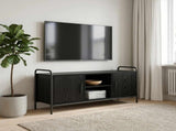 TV Cabinet 99 x 33 x 50 cm Black Oak Engineered Wood 8013704