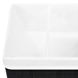 Bamboo Storage Boxes 4 pcs Black 320769
