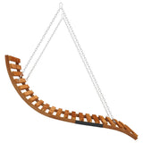 Swing Bed Teak Solid bent wood with teak finish 313939