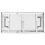 Kitchen Folding Work Table 120x60x80 cm Stainless Steel 326158