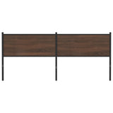 Replace Headboard Brown Oak 200 cm Engineered Wood and Steel 4007803