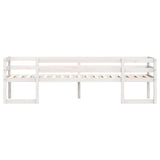Kids' Bed Frame without Mattress White 90x190 cm Single Solid Wood Pine 846868