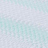 Mattress Topper White and Green 80 x 200 x 6 cm Jaquard Fabric 4106166