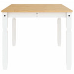 ZNTS Dining Table Corona White 180x90x75 cm Solid Wood Pine 4005722