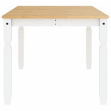 ZNTS Dining Table Corona White 180x90x75 cm Solid Wood Pine 4005722