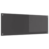 Kitchen Backsplash Dark Grey 110 x 40 cm Tempered Glass 42001310