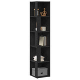 Corner Shelves Black Oak 33 x 33 x 164.5 cm Engineered Wood 862693