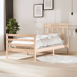 Bed Frame without Mattress Solid Wood 100x200 cm 3100644
