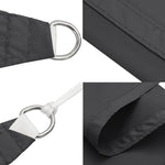 Sunshade Sail Oxford Fabric Rectangular 5x7 m Anthracite 135110