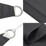 Sunshade Sail Oxford Fabric Rectangular 5x7 m Anthracite 135110