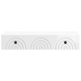 Wall-Mounted Side Table High Gloss White 87.5 x 34.5 x 17 cm 898159