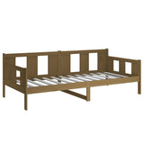 Day Bed without Mattress Honey Brown Solid Wood Pine 90x190 cm Single 820280