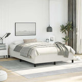 Bed Frame without Mattress White 137x190 cm Full Faux Leather 347280