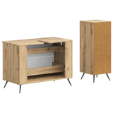 2 Piece Bathroom Cabinet Set BREDA Artisan Oak Engineered Wood 3417728