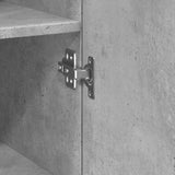 Highboard Concrete Grey 45x42.5x185 cm Engineered Wood 3281409