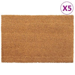 Door Mats 5 pcs Natural 40x60 cm Tufted Coir 155598
