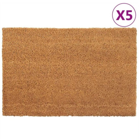 Door Mats 5 pcs Natural 40x60 cm Tufted Coir 155598