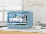 Table Top Dishwasher with Built-in 6L Water Tank, Mini Countertop Dishwasher with 6 Programs, 4 T3398P378853