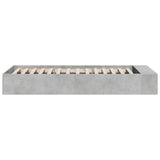 Bed Frame without Mattress Concrete Grey 100x200 cm 3280604