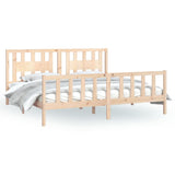 Bed Frame without Mattress Solid Wood Pine 200x200 cm 3188186