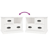 Bedside Cabinet White 60x39x45 cm 816360