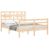 Bed Frame without Mattress 120x200 cm Solid Wood 3194436