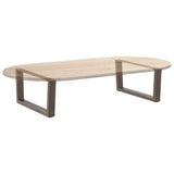 Coffee Table Legs V-Shape 2 pcs Natural Steel 70x cm Steel 4012619