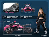 12V Kids Electric Ride On Car with 3 Wheeler, MP3 Player, Horn, 2 Speeds, LED Lights for Boys & T3398P422431