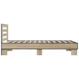 Bed Frame without Mattress Sonoma Oak 90x190 cm Single 846085