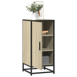 Sideboard Sonoma Oak 35.5x35x76 cm Engineered Wood and Metal 848940