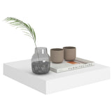 Floating Wall Shelves 4 pcs White 23x23.5x3.8 cm MDF 323804