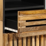 Sideboard 38x34x160 cm Solid Wood Rough Mango 377544