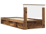 Bed Frame with Headboard Old Wood 75 x 190 cm Solid Pine Wood 3411080