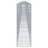Gabion Basket with Cover 1200x50x150 cm Galvanised Iron 3295165