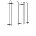 Garden Fence Grey 5.1 x 1.5 m Powder-coated steel 3334057