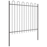 Garden Fence Grey 3.4 x 1.5 m Powder-coated steel 3334037