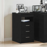 Drawer Cabinet Black Oak 40x50x76 cm Engineered Wood 862009
