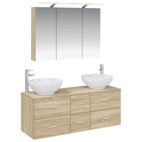 Bathroom Furniture Set 4 pcs Sonoma Oak 3406977