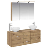 Bathroom Furniture Set 4 pcs Artisan Oak 3406742